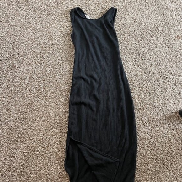 Open Back Ribbed Dress - Picture 1 of 3